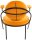meet powered by PAPERFLOW Sessel SATURNE safran schwarz Stoff 70,0 x 73,0 x 88,0 cm, 2 St.