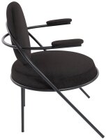 meet powered by PAPERFLOW Sessel SATURNE schwarz Kunstleder 70,0 x 73,0 x 88,0 cm, 2 St.