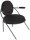 meet powered by PAPERFLOW Sessel SATURNE schwarz Kunstleder 70,0 x 73,0 x 88,0 cm, 2 St.