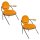 meet powered by PAPERFLOW Sessel SATURNE safran schwarz Kunstleder 70,0 x 73,0 x 88,0 cm, 2 St.