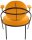 meet powered by PAPERFLOW Sessel SATURNE safran schwarz Kunstleder 70,0 x 73,0 x 88,0 cm, 2 St.