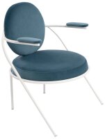 meet powered by PAPERFLOW Sessel SATURNE blau weiß...
