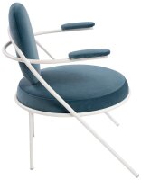 meet powered by PAPERFLOW Sessel SATURNE blau weiß Stoff 70,0 x 73,0 x 88,0 cm, 2 St.