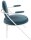 meet powered by PAPERFLOW Sessel SATURNE blau weiß Stoff 70,0 x 73,0 x 88,0 cm, 2 St.