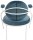 meet powered by PAPERFLOW Sessel SATURNE blau weiß Stoff 70,0 x 73,0 x 88,0 cm, 2 St.