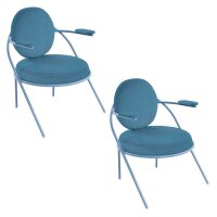 meet powered by PAPERFLOW Sessel SATURNE blau Kunstleder...
