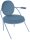 meet powered by PAPERFLOW Sessel SATURNE blau Kunstleder 70,0 x 73,0 x 88,0 cm, 2 St.