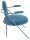 meet powered by PAPERFLOW Sessel SATURNE blau Kunstleder 70,0 x 73,0 x 88,0 cm, 2 St.