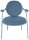 meet powered by PAPERFLOW Sessel SATURNE blau Kunstleder 70,0 x 73,0 x 88,0 cm, 2 St.