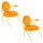 meet powered by PAPERFLOW Sessel SATURNE safran Stoff 70,0 x 73,0 x 88,0 cm, 2 St.