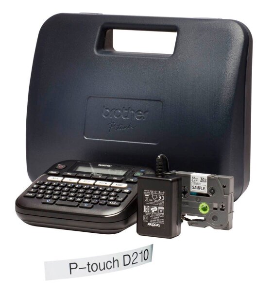 brother P-touch D210VP Beschriftungsgerät schwarz