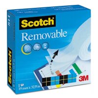 Scotch Removable Klebefilm matt 19,0 mm x 33,0 m 1 Rolle