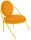 meet powered by PAPERFLOW Sessel SATURNE safran Kunstleder 70,0 x 73,0 x 88,0 cm, 2 St.