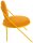 meet powered by PAPERFLOW Sessel SATURNE safran Kunstleder 70,0 x 73,0 x 88,0 cm, 2 St.