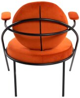 meet powered by PAPERFLOW Sessel SATURNE rost schwarz Stoff 70,0 x 73,0 x 88,0 cm, 2 St.