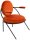 meet powered by PAPERFLOW Sessel SATURNE rost schwarz Stoff 70,0 x 73,0 x 88,0 cm, 2 St.