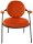 meet powered by PAPERFLOW Sessel SATURNE rost schwarz Stoff 70,0 x 73,0 x 88,0 cm, 2 St.