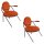 meet powered by PAPERFLOW Sessel SATURNE rost schwarz Kunstleder 70,0 x 73,0 x 88,0 cm, 2 St.