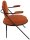 meet powered by PAPERFLOW Sessel SATURNE rost schwarz Kunstleder 70,0 x 73,0 x 88,0 cm, 2 St.