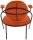 meet powered by PAPERFLOW Sessel SATURNE rost schwarz Kunstleder 70,0 x 73,0 x 88,0 cm, 2 St.