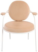 meet powered by PAPERFLOW Sessel SATURNE elfenbein weiß Stoff 70,0 x 73,0 x 88,0 cm, 2 St.