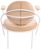 meet powered by PAPERFLOW Sessel SATURNE elfenbein weiß Stoff 70,0 x 73,0 x 88,0 cm, 2 St.