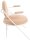 meet powered by PAPERFLOW Sessel SATURNE elfenbein weiß Stoff 70,0 x 73,0 x 88,0 cm, 2 St.
