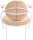 meet powered by PAPERFLOW Sessel SATURNE elfenbein weiß Stoff 70,0 x 73,0 x 88,0 cm, 2 St.