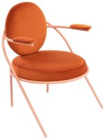 meet powered by PAPERFLOW Sessel SATURNE rost rosa Stoff...
