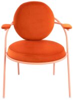 meet powered by PAPERFLOW Sessel SATURNE rost rosa Stoff 70,0 x 73,0 x 88,0 cm, 2 St.