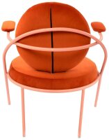 meet powered by PAPERFLOW Sessel SATURNE rost rosa Stoff 70,0 x 73,0 x 88,0 cm, 2 St.