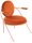 meet powered by PAPERFLOW Sessel SATURNE rost rosa Stoff 70,0 x 73,0 x 88,0 cm, 2 St.