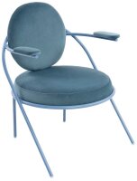meet powered by PAPERFLOW Sessel SATURNE blau Stoff 70,0...