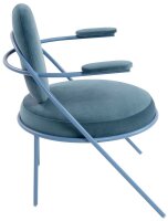 meet powered by PAPERFLOW Sessel SATURNE blau Stoff 70,0 x 73,0 x 88,0 cm, 2 St.