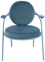 meet powered by PAPERFLOW Sessel SATURNE blau Stoff 70,0 x 73,0 x 88,0 cm, 2 St.