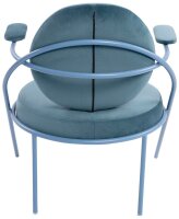 meet powered by PAPERFLOW Sessel SATURNE blau Stoff 70,0 x 73,0 x 88,0 cm, 2 St.