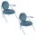 meet powered by PAPERFLOW Sessel SATURNE blau Stoff 70,0 x 73,0 x 88,0 cm, 2 St.