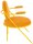 meet powered by PAPERFLOW Sessel SATURNE safran Kunstleder 70,0 x 73,0 x 88,0 cm, 2 St.