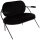 meet powered by PAPERFLOW 2-Sitzer Sofa SATURNE schwarz Stoff 118,0 x 73,0 x 88,0 cm, 1 St.