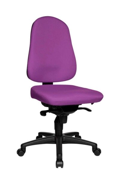 Topstar Bürostuhl Body Balance 50, BAL50T33 Stoff lila, Gestell schwarz