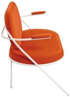 meet powered by PAPERFLOW 2-Sitzer Sofa SATURNE rost weiß Stoff 118,0 x 73,0 x 88,0 cm, 1 St.