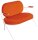 meet powered by PAPERFLOW 2-Sitzer Sofa SATURNE rost weiß Stoff 118,0 x 73,0 x 88,0 cm, 1 St.