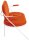 meet powered by PAPERFLOW 2-Sitzer Sofa SATURNE rost weiß Stoff 118,0 x 73,0 x 88,0 cm, 1 St.