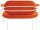meet powered by PAPERFLOW 2-Sitzer Sofa SATURNE rost weiß Stoff 118,0 x 73,0 x 88,0 cm, 1 St.