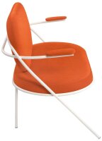 meet powered by PAPERFLOW 2-Sitzer Sofa SATURNE rost weiß Kunstleder 118,0 x 73,0 x 88,0 cm, 1 St.