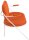 meet powered by PAPERFLOW 2-Sitzer Sofa SATURNE rost weiß Kunstleder 118,0 x 73,0 x 88,0 cm, 1 St.