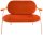meet powered by PAPERFLOW 2-Sitzer Sofa SATURNE rost rosa Stoff 118,0 x 73,0 x 88,0 cm, 1 St.