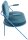meet powered by PAPERFLOW 2-Sitzer Sofa SATURNE blau Stoff 118,0 x 73,0 x 88,0 cm, 1 St.
