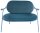 meet powered by PAPERFLOW 2-Sitzer Sofa SATURNE blau Stoff 118,0 x 73,0 x 88,0 cm, 1 St.