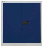 BISLEY Stahlschrank Universal E402A01505 lichtgrau, oxofordblau 1 Fachboden 91,4 x 40,0 x 100,0 cm, aufgebaut, 1 St.
